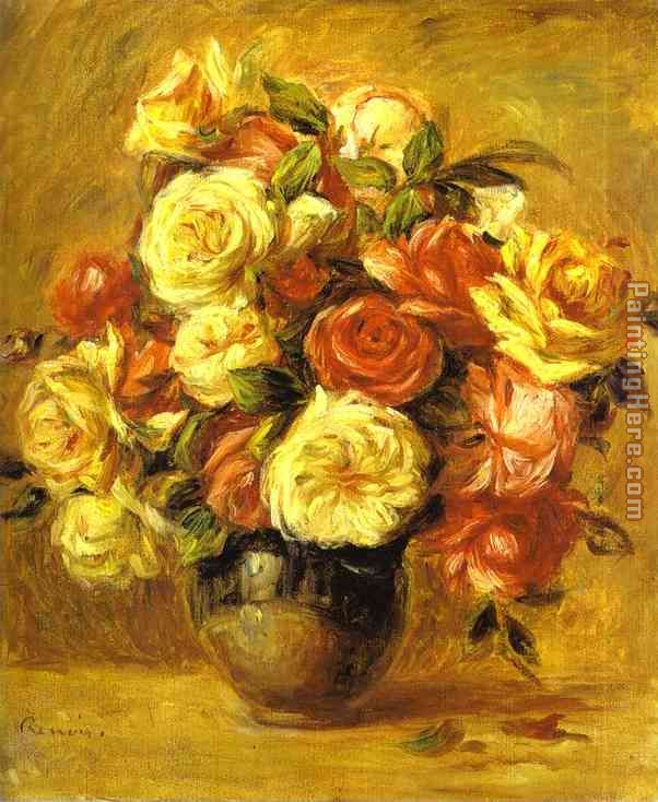 Bouquet of Roses (Bouquet de roses) painting - Pierre Auguste Renoir Bouquet of Roses (Bouquet de roses) art painting